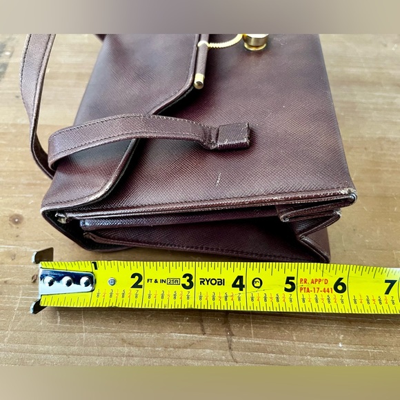 Vintage Brown Leather Handbag - Picture 4 of 8